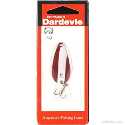 Dardevle Spinner Spoon, Red/White 005109165